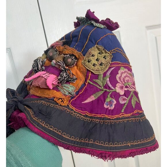 NEW Magnolia Pearl Applique Parnassus Hat Cotton/Silk - Picture 7 of 11